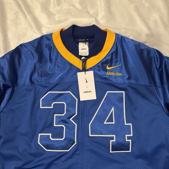 Nike x AMBUSH Deep Royal Blue Football Jacket - Picture 2 of 11